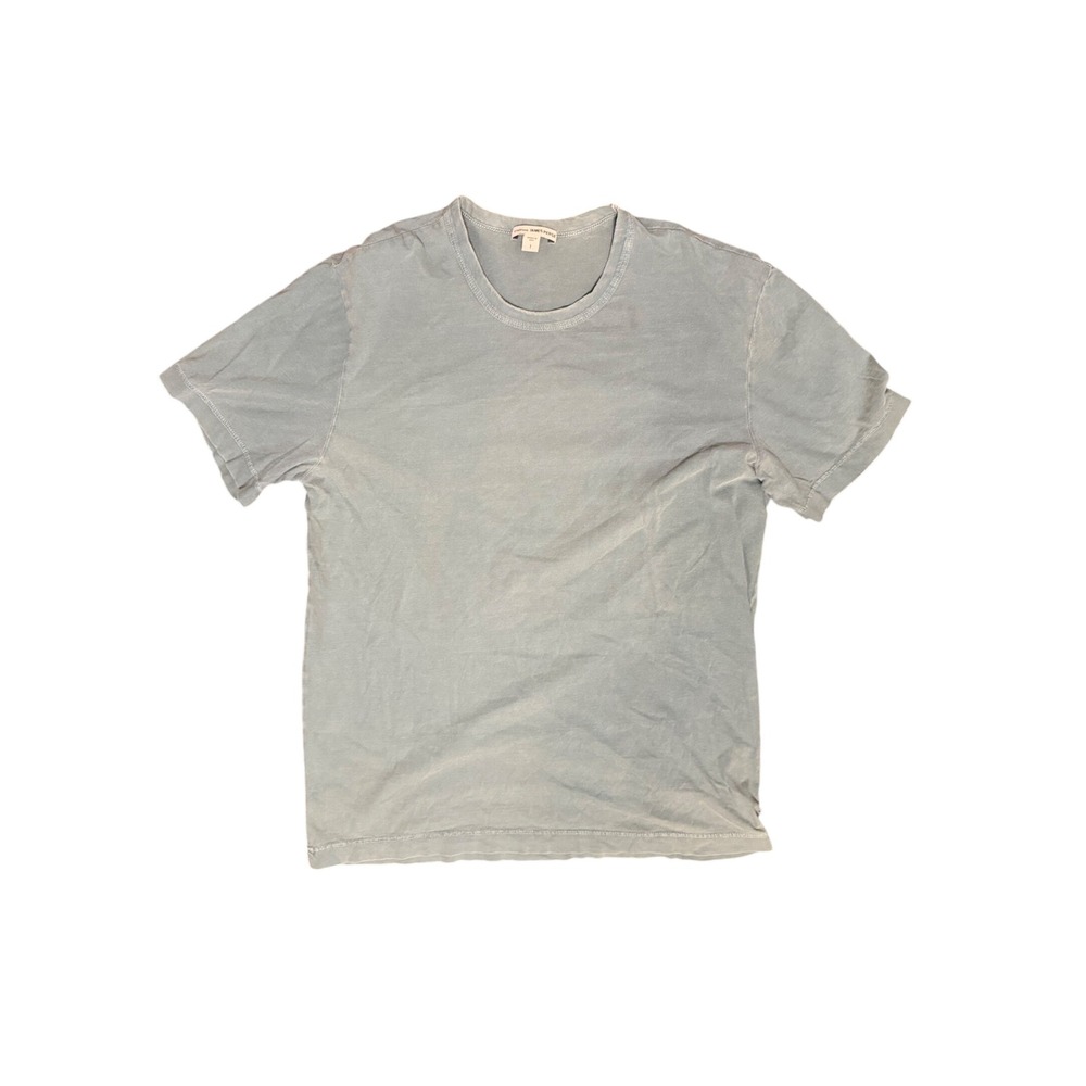 Standard James Perse Mens Blue Grey Combed Cotton Crew Neck Tee MLJ3311 1 S